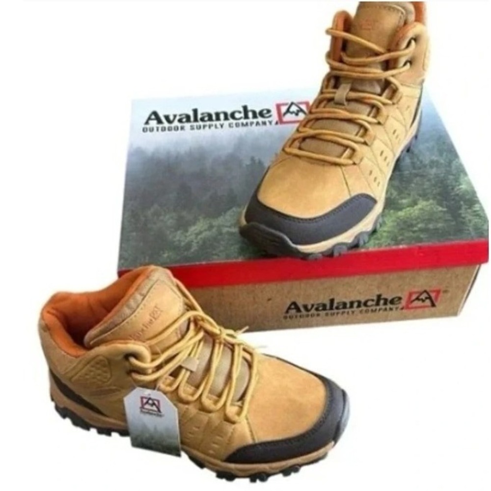 Avalanche Pitch Womens Hiking Boots Tan Brown Orange Mid Top‎ Sneakers Size 5.5